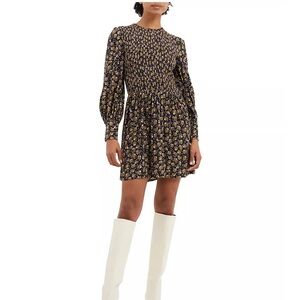 Women’s French Connection Ingrid Collette Smocked Crepe Dress